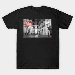 Alicante backstreet night scene. T-Shirt